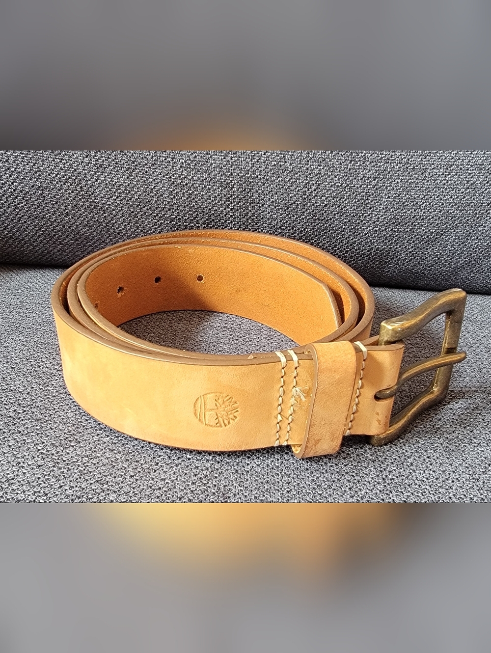 Timberland Men's Tan Leather Belt